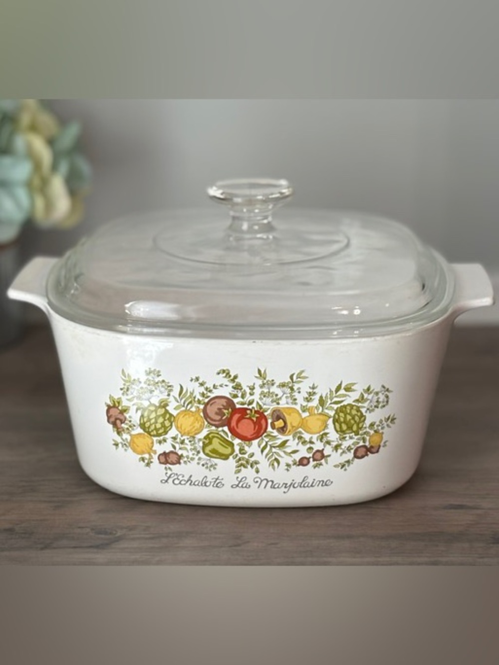 3-Qt. Rare Vintage Corning Ware L’ Echalote La Marjolaine Spice of Life A-3-B-3